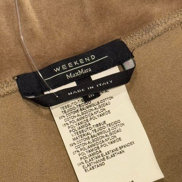 NWT MaxMara Weekend Light Brown Velour Sweat Pants Lounge - Picture 4 of 8